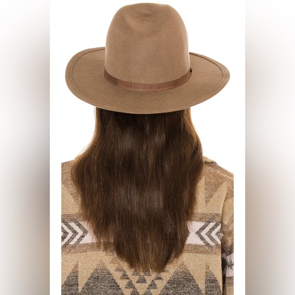 Hat Attack - Women's Chelsea Wool Fedora Hat, Taupe (One Size) - Picture 2 of 4